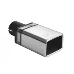 Uniwersalna końcówka tłumika prostokątna 82×54mm długość 120mm średnica montażowa 50mm