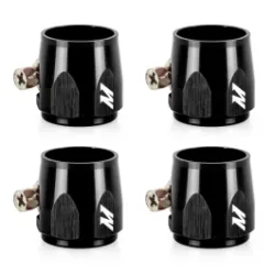 Skręcany zacisk końcówka przewodu aluminium Mishimoto AN4 czarna