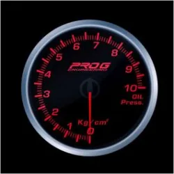 Wskaźnik Pro G Race Series RS, ciśnienia oleju Kg/cm2 RED 52mm