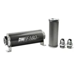 DeatschWerks In-Line Fuel Filter Kit -10AN 10 Micron 160mm