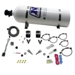 Dual Nozzle with 15Lb Bottle for Dodge V-8 TBI 1992-1995 (50-150Hp) Nitrous Express NX 20213-15