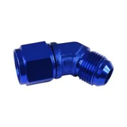 AN10 45' Nypel adapter żeńsko-męski JIC Niebieski