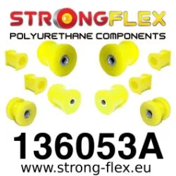 136053A: Zestaw poliuretanowy przedniego i tylnego zawieszenia SPORT Opel Corsa B