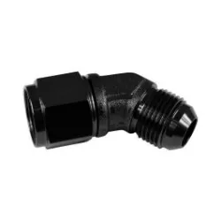 AN8 45' Nypel adapter żeńsko-męski JIC Czarny