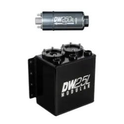 DeatschWerks 2.5L Surge Tank with 250iL In-Line Fuel Pump