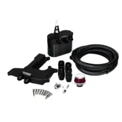 RTMG Performance Carbon Fiber Oil Catch Can Kit for 1.8/2.0 TSI Small Black