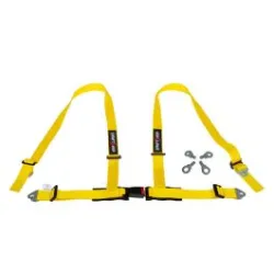 DriftShop 4 Point Harness 2" Yellow Road Approved ECE