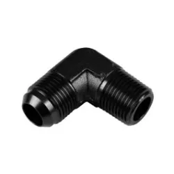 AN4-1/8 NPT 90' Nypel adapter męsko-męski Czarny