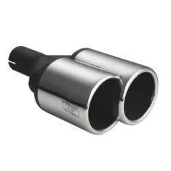 Uniwersalna końcówka tłumika okrągła długość 200/180mm średnica montażowa 50mm