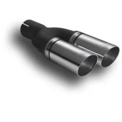 Uniwersalna końcówka tłumika okrągła 60mm długość 220mm średnica montażowa 55mm