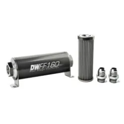 DeatschWerks In-Line Fuel Filter Kit -10AN 40 Micron 160mm