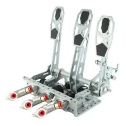 Odwrócony Pedalbox Mocowany do Podłogi z Podparciem Stopy RacingPedalBoxes - Szary