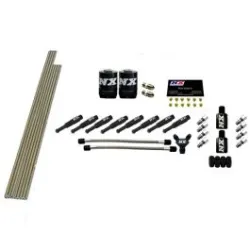 8-Cyl 1/8 Dry Nozzle Intake Plumbing Kit with All Necessary Hardware Nitrous Express NX 13382