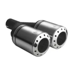 Uniwersalna końcówka tłumika okrągła 100mm długość 230mm średnica montażowa 55mm