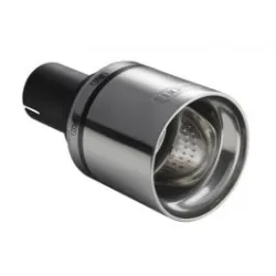 Uniwersalna końcówka tłumika okrągła 100mm długość 120mm średnica montażowa 50mm