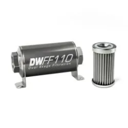DeatschWerks In-Line Fuel Filter Kit -10AN Female 5 Micron 110mm