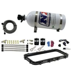 Holley High Ram Plenum Plate System with 15Lb Bottle Nitrous Express NX Bottle 20940-15