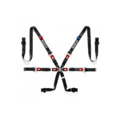 Sparco Harness H-9 Evo 6-Points 2" Black FIA Approved 8853-2016 up to 2029