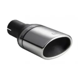 Uniwersalna końcówka tłumika owalna 120×80mm długość 120mm średnica montażowa 50mm