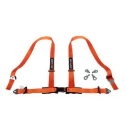 DriftShop 4 Point Harness 2" Orange Road Approved ECE