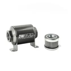 DeatschWerks In-Line Fuel Filter Kit 5 Micron 70mm