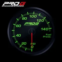 Wskaźnik Pro G Race Series RC, ciśnienia paliwa PSI GREEN 52mm