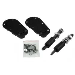 JRspec Płaskie Zapinki Maski - czarne