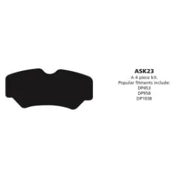 ASK23 Anti-squeal shim kits EBC Brakes