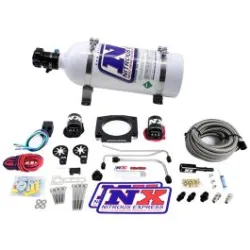 LS Single Entry 90mm Plate Hardline System with 5Lb Bottle (50-400Hp) Nitrous Express NX 20934S-05