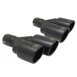 Uniwersalna końcówka tłumika okrągła 100mm długość 200/180mm średnica montażowa 65mm