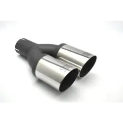 Uniwersalna końcówka tłumika okrągła 80mm długość 210mm średnica montażowa 55mm