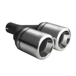 Uniwersalna końcówka tłumika okrągła 100mm długość 230mm średnica montażowa 50mm