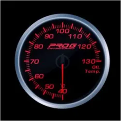 Wskaźnik Pro G Race Series RS, temperatury oleju °C RED 52mm