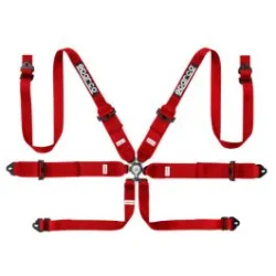 Sparco 04818RH1 Harness 6pts Red FIA Approved 8853-2016 up to 2029