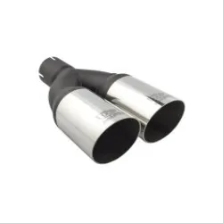 Uniwersalna końcówka tłumika okrągła 76mm długość 230mm średnica montażowa 60mm