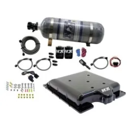 Billet Supercharger Lid with Integrated Nitrous with 12Lb Carbon Bottle for Dodge Hellcat / Demon Nitrous Express NX 20972-12