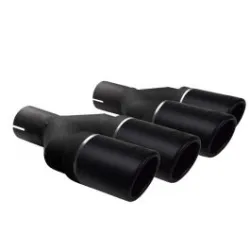 Uniwersalna końcówka tłumika okrągła 70mm długość 200/180mm średnica montażowa 50mm