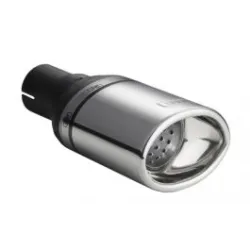 Uniwersalna końcówka tłumika owalna 120×80mm długość 120mm średnica montażowa 45mm