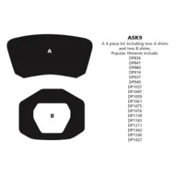ASK9 Anti-squeal shim kits EBC Brakes
