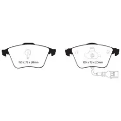 DP81946RPX Sportowe klocki hamulcowe RP-X Racing EBC Brakes Audi S3 8P PR-1ZK TT quattro 8J Volkswagen Golf Mk6 Scirocco Audi TT quattro TTS quattro V