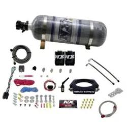Nitrous Plate System with 12Lb Carbon Bottle for GM 6.2L Truck 2014+ Nitrous Express NX 20937-12