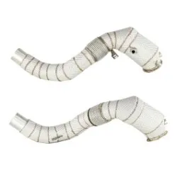 Downpipe FMC.Pro BMW F15 F16 X5 50ix X6 50ix 4.0 4.4L N63B 2015- z katalizatorem i osłoną termoizolacyjną inconel