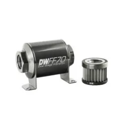 DeatschWerks In-Line Fuel Filter Kit -10AN Female 10 Micron 70mm