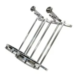 Stand up Billet Bottle Bracket Flat Mount for Dual 15Lb Bottle Nitrous Express NX 11208SB-15