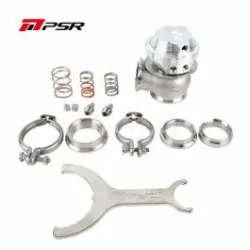 Pulsar PSR New Generation Wastegate 38mm Dual Vband External Wastegate Silver