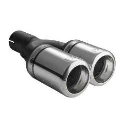 Uniwersalna końcówka tłumika okrągła 80mm długość 200/180mm średnica montażowa 50mm