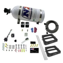 Dual 4500 Conventional Plate System Gasoline Stage 6 50-300Hp with 10Lb Bottle Nitrous Express NX 30270-10