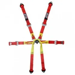 GT2I Pro Single Seater Harness 6-Point Red FIA Approved 8853-2016 up to 2029