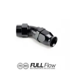 Nuke Performance Full Flow PTFE Hose End Fitting 45 Degree AN6