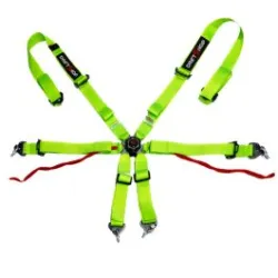 DriftShop 6 Point Harness Fluo Green FIA Approved 8853